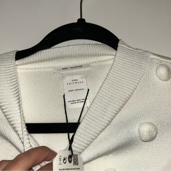 Zara Girls Polka Dot Sweater Age 13-14 NWT - Picture 4 of 5